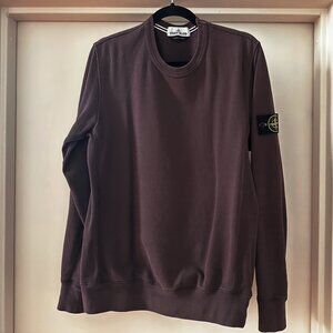 Stone Island Crewneck Sweatshirt - Burgundy - Mens L